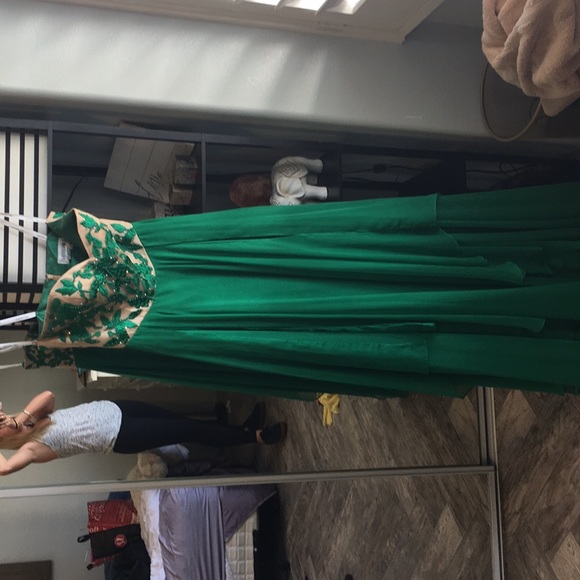 Prom dress! Bust 35.5 waist 27 and hips 38.5 - Picture 5 of 6